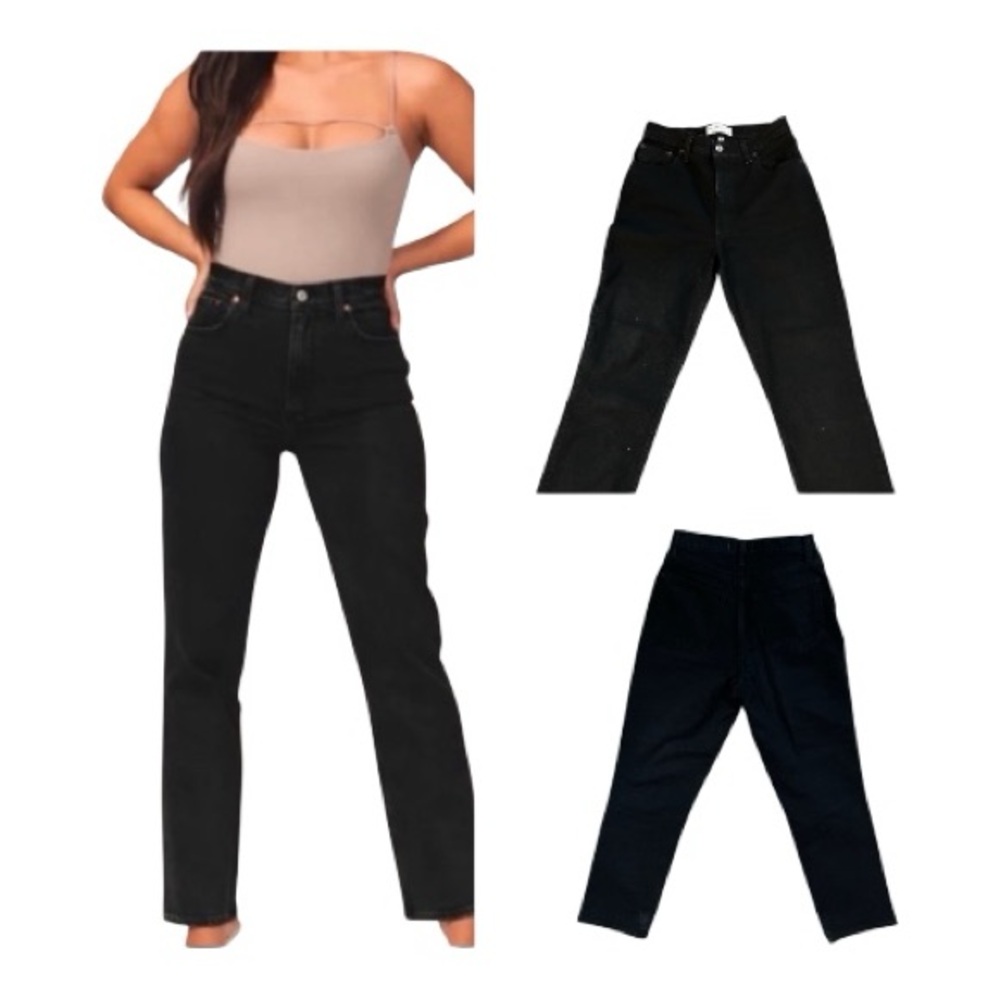 Abercrombie & Fitch The 90's
Straight Ultra High Rise Black Jean